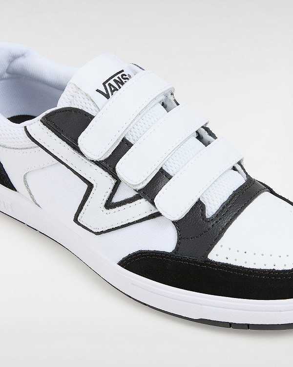 Black Men Vans Lowland ComfyCush Hook And Loop Tennis Shoes Canada | VN5902637