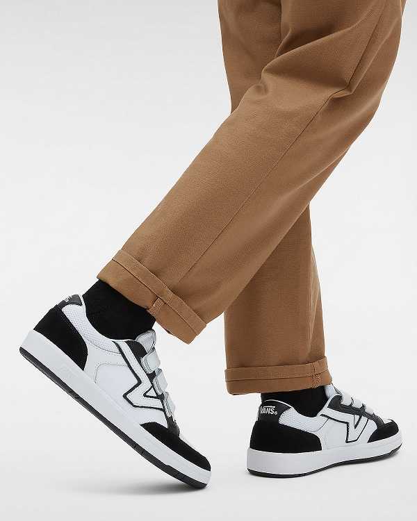Black Men Vans Lowland ComfyCush Hook And Loop Tennis Shoes Canada | VN5902637