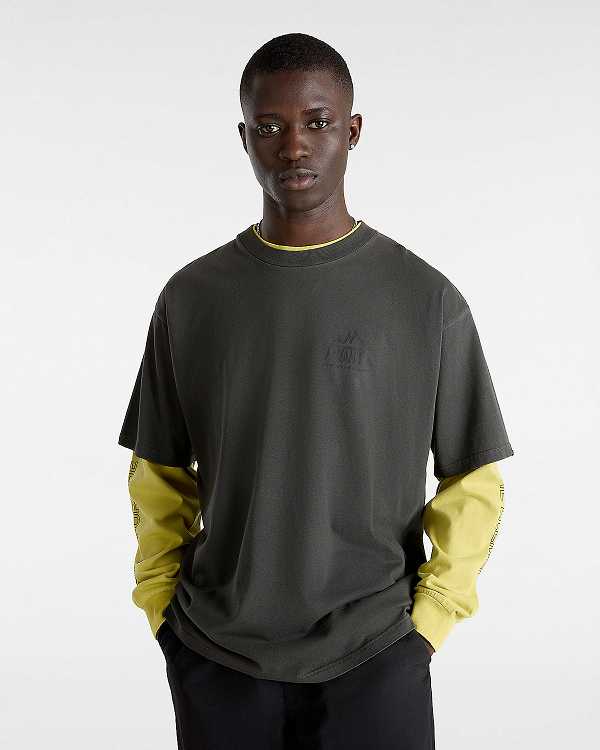 Black Men Vans MTE Crestline T Shirts Canada | VN1368495