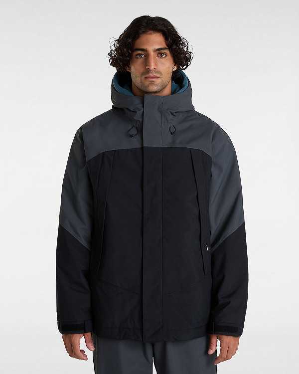 Black Men Vans MTE Hellbound Snowboard Jacket Canada | VN7280439