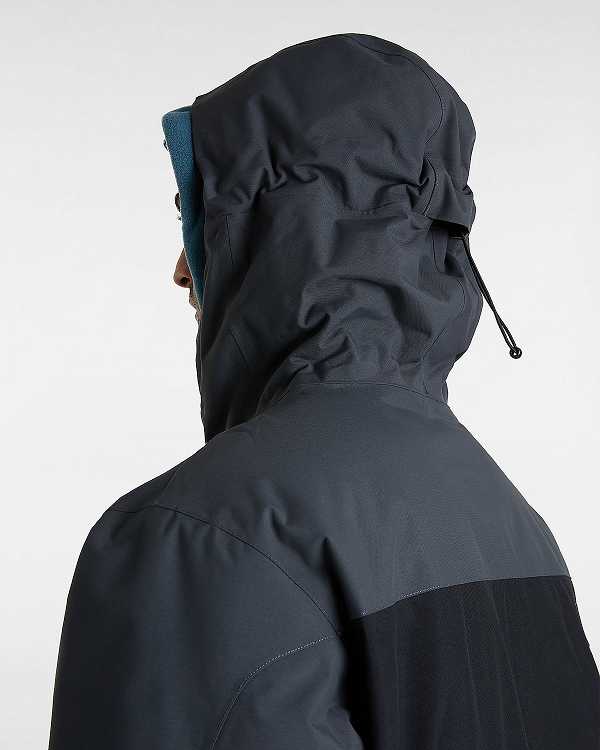 Black Men Vans MTE Hellbound Snowboard Jacket Canada | VN7280439