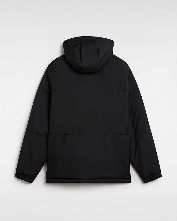 Black Men Vans MTE Norris Hooded Puffer Jacket Canada | VN0935421