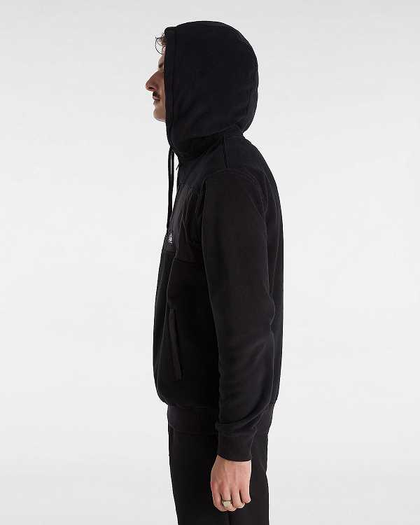 Black Men Vans MTE Polartec Hoodie Canada | VN4372105