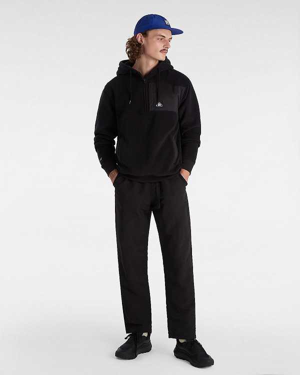 Black Men Vans MTE Polartec Hoodie Canada | VN4372105