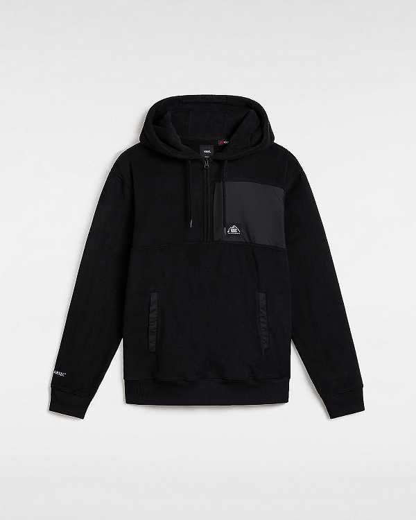 Black Men Vans MTE Polartec Hoodie Canada | VN4372105