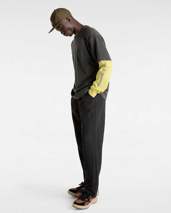 Black Men Vans MTE Range Nylon Loose Tapered Pants Canada | VN8916435