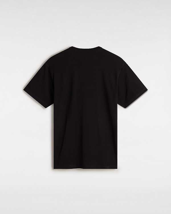 Black Men Vans OTW Classic Front T Shirts Canada | VN9746035