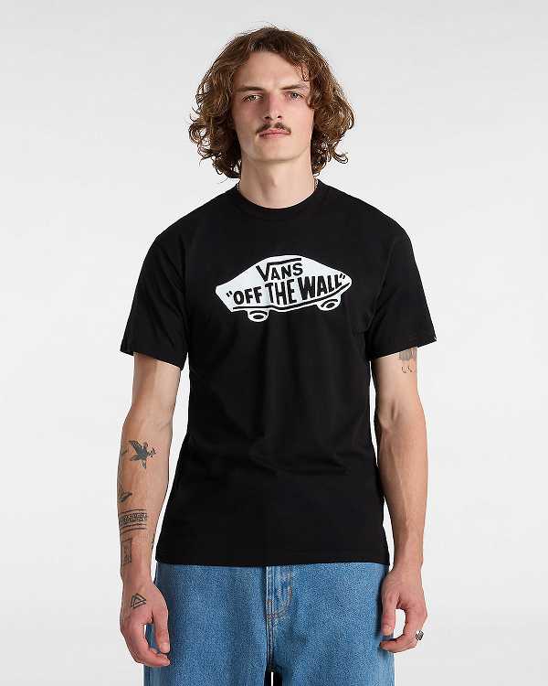 Black Men Vans OTW Classic Front T Shirts Canada | VN9746035