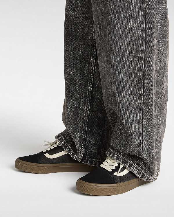 Black Men Vans Old Skool Sneakers Canada | VN1329547