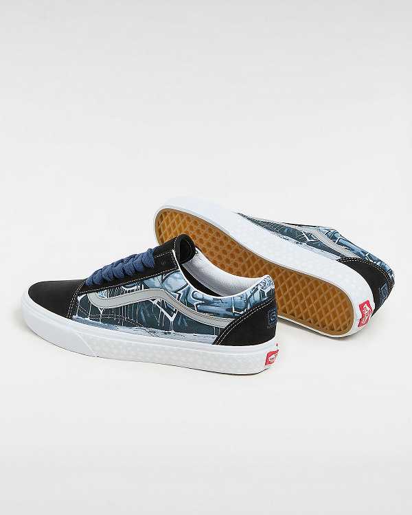 Black Men Vans Old Skool Sneakers Canada | VN6943571