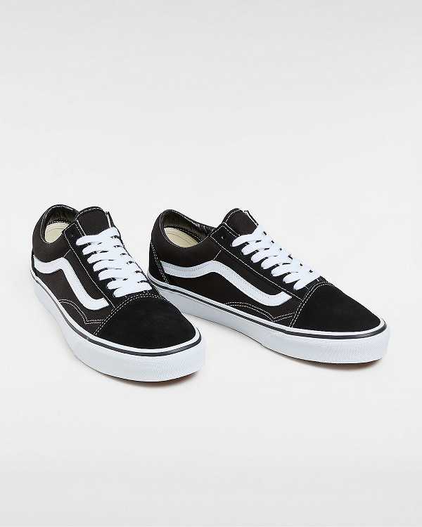 Black Men Vans Old Skool Wide Fit Sneakers Canada | VN9178240