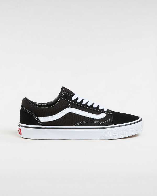 Black Men Vans Old Skool Wide Fit Sneakers Canada | VN9178240