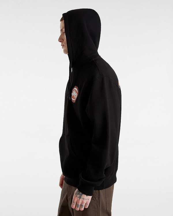 Black Men Vans Open Mouth Loose Hoodie Canada | VN9146758