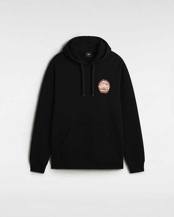Black Men Vans Open Mouth Loose Hoodie Canada | VN9146758