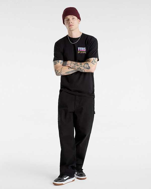 Black Men Vans Palm Cheers Classic T Shirts Canada | VN7243908