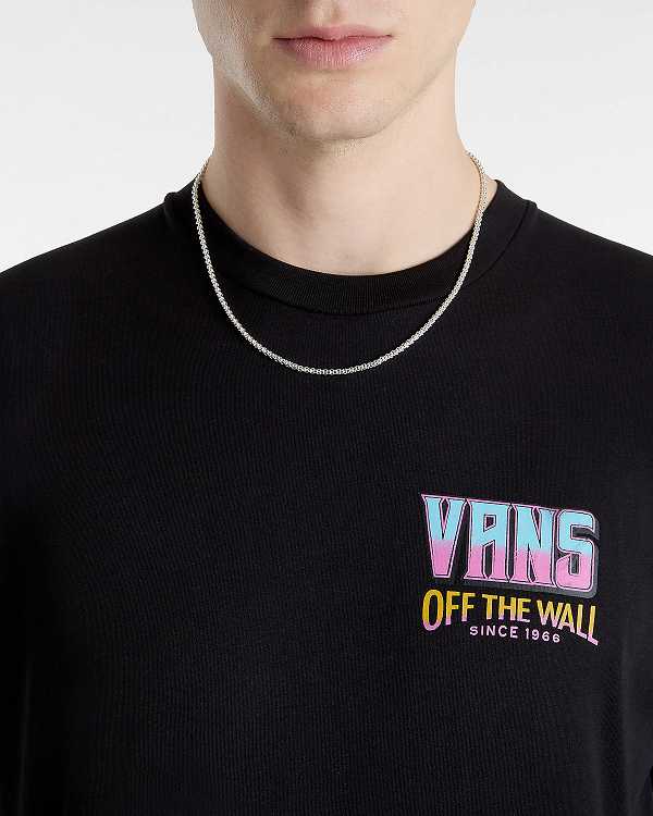 Black Men Vans Palm Cheers Classic T Shirts Canada | VN7243908