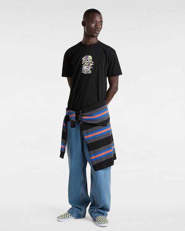 Black Men Vans Prankster T Shirts Canada | VN6297504