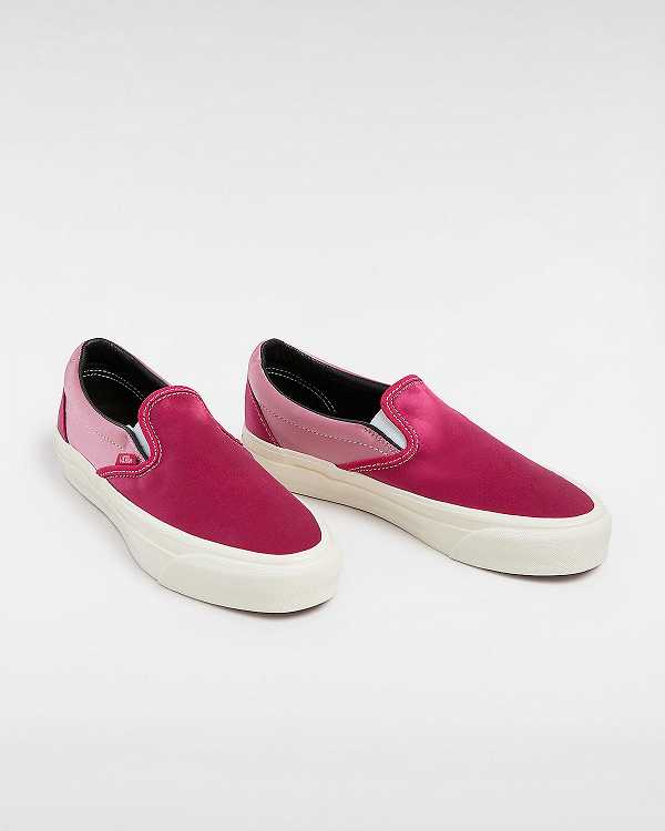 Black Men Vans Premium 98 Satin Slip On Shoes Canada | VN8603741
