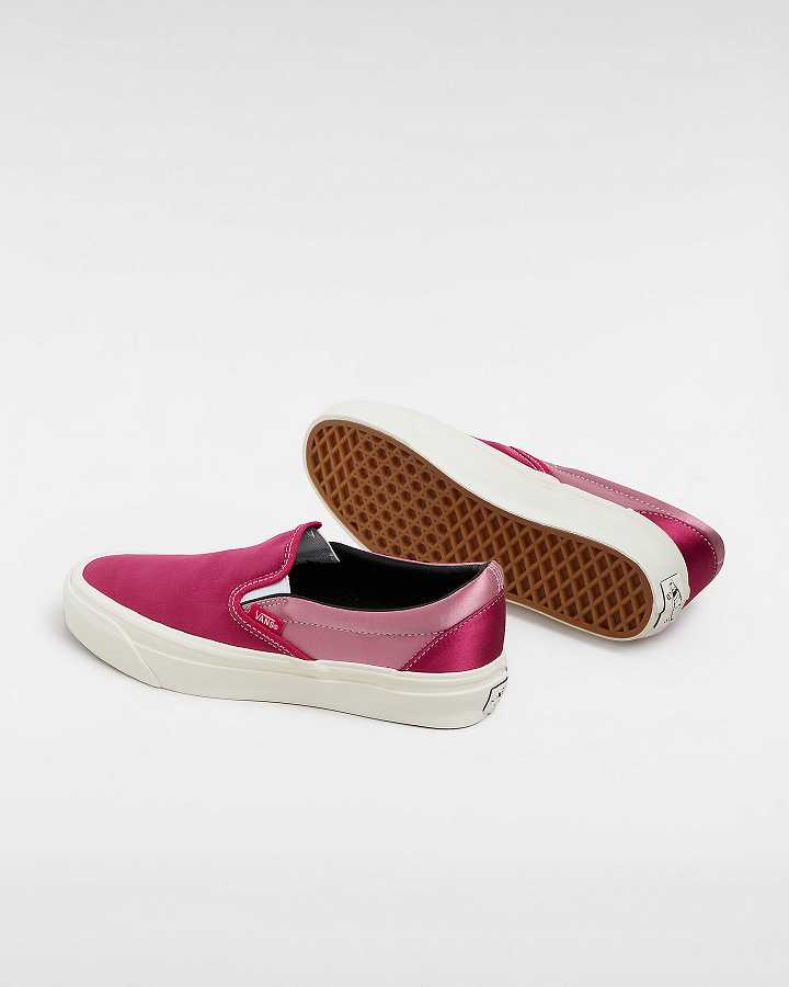 Black Men Vans Premium 98 Satin Slip On Shoes Canada | VN8603741