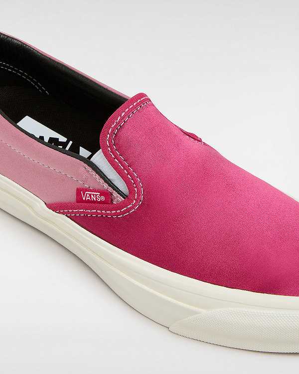 Black Men Vans Premium 98 Satin Slip On Shoes Canada | VN8603741