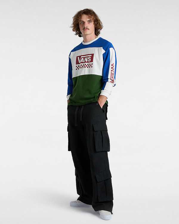 Black Men Vans Premium Baggy Cargo Pants Canada | VN7523069
