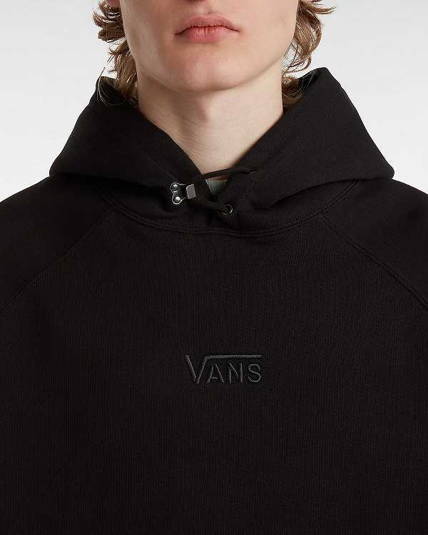 Black Men Vans Premium Logo Hoodie Canada | VN3164729