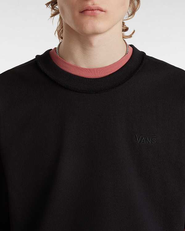 Black Men Vans Premium Logo T Shirts Canada | VN4958107
