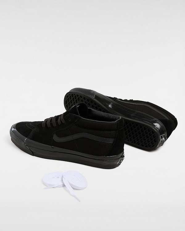 Black Men Vans Premium Sk8-Mid 83 Sneakers Canada | VN2135906