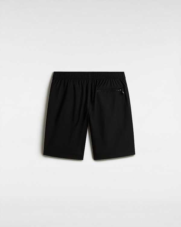 Black Men Vans Primary Solid Elastic Boardshorts Canada | VN6035284