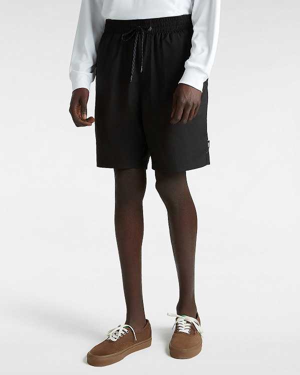 Black Men Vans Primary Solid Elastic Boardshorts Canada | VN6035284