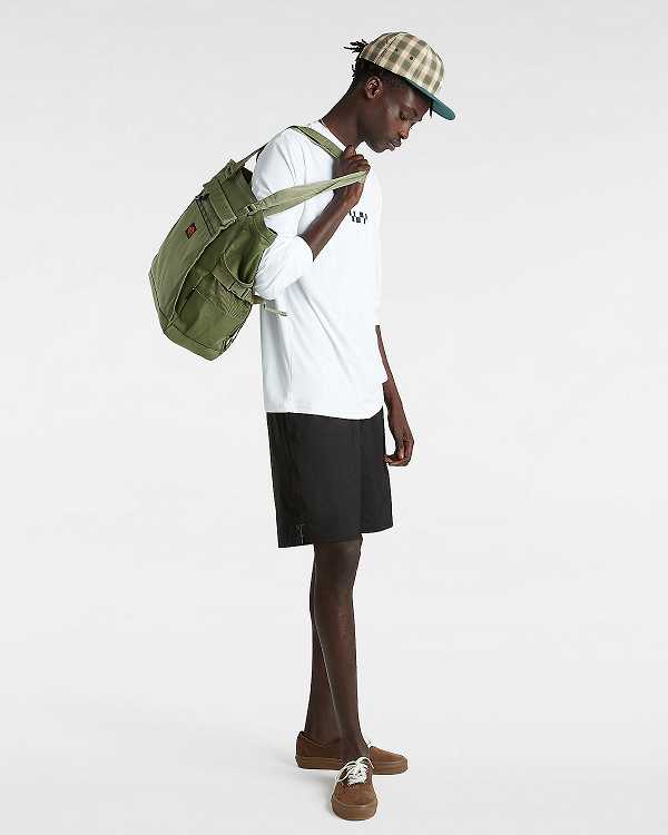 Black Men Vans Primary Solid Elastic Boardshorts Canada | VN6035284