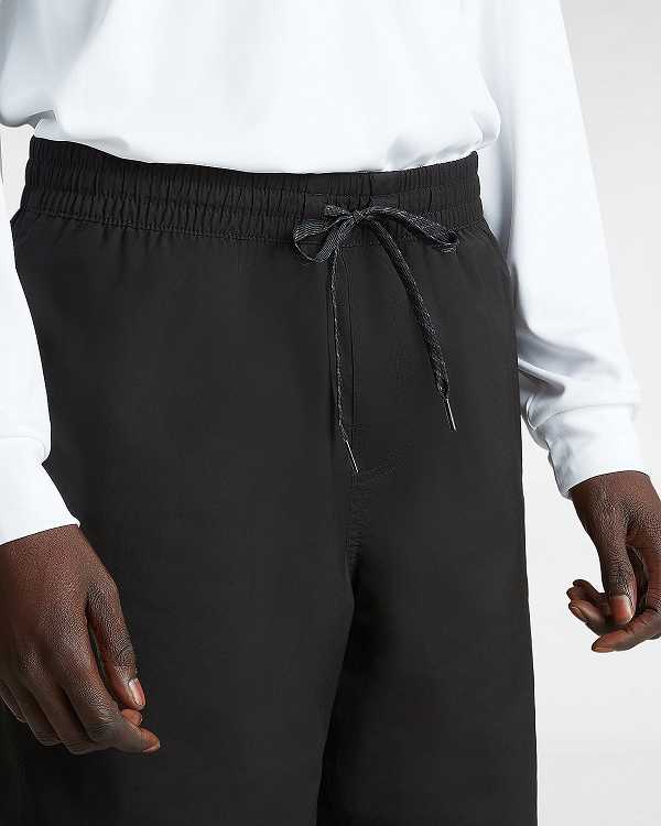 Black Men Vans Primary Solid Elastic Boardshorts Canada | VN6035284