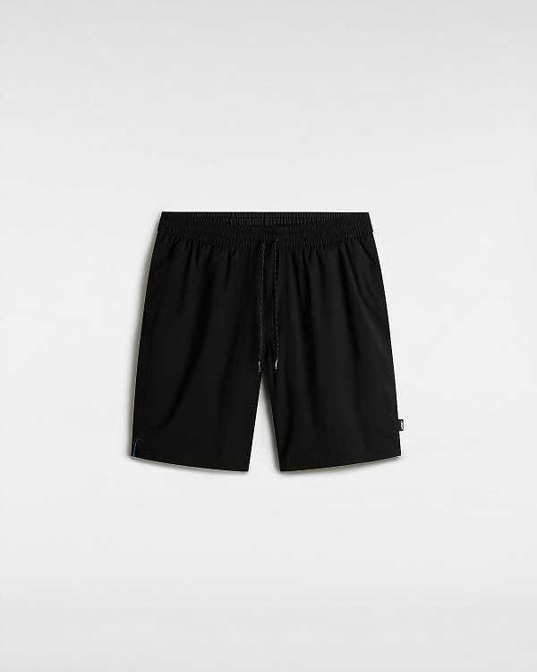 Black Men Vans Primary Solid Elastic Boardshorts Canada | VN6035284