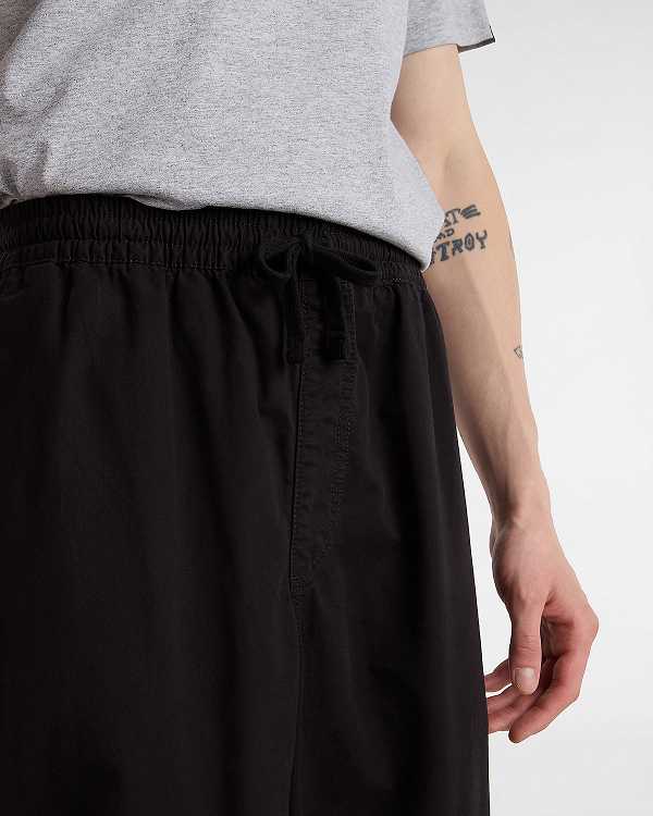 Black Men Vans Range Baggy Tapered Elastic Waist Pants Canada | VN9728430