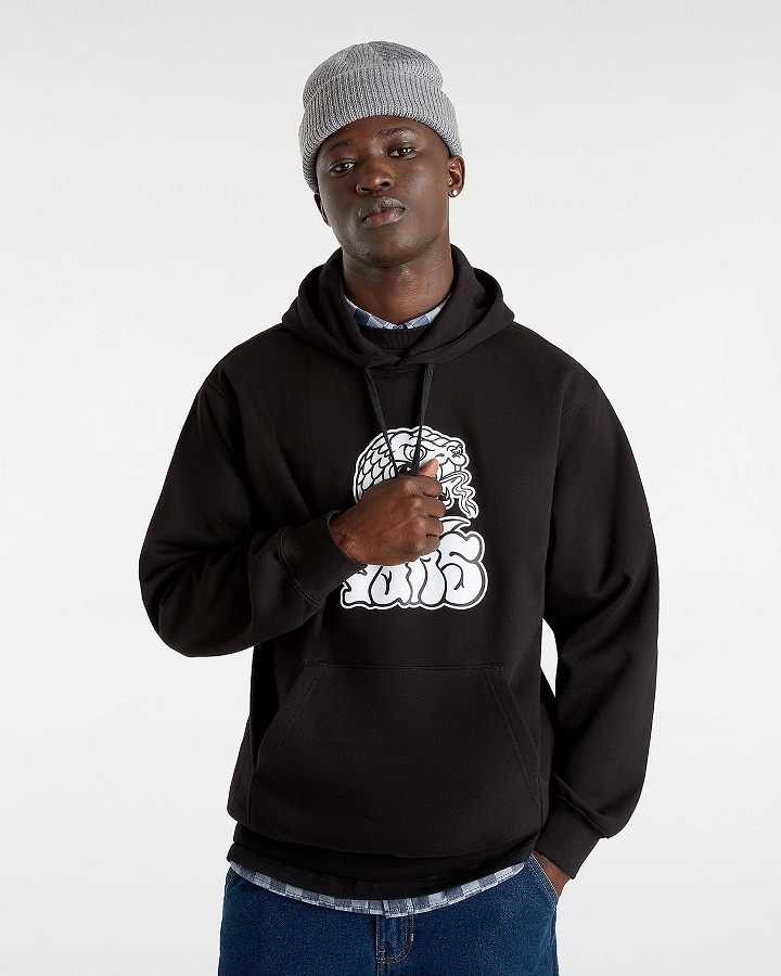 Black Men Vans Rattler Loose Hoodie Canada | VN5608497
