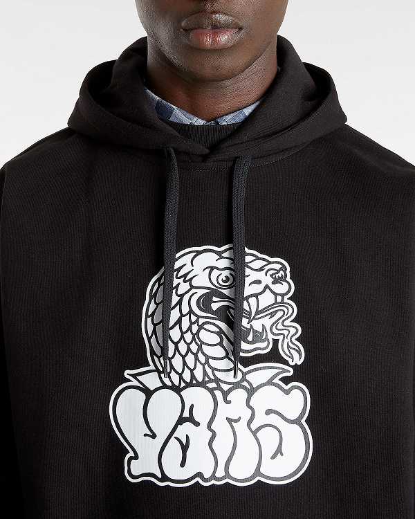 Black Men Vans Rattler Loose Hoodie Canada | VN5608497