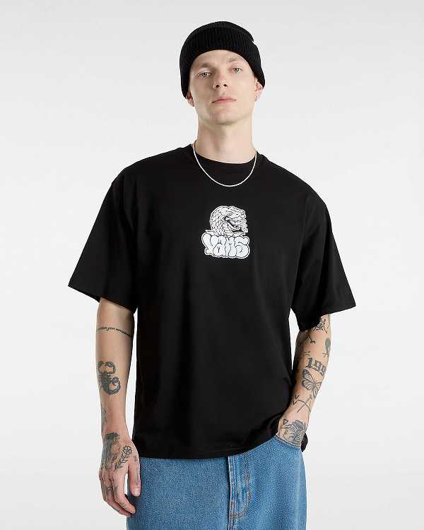 Black Men Vans Rattler T Shirts Canada | VN6587309