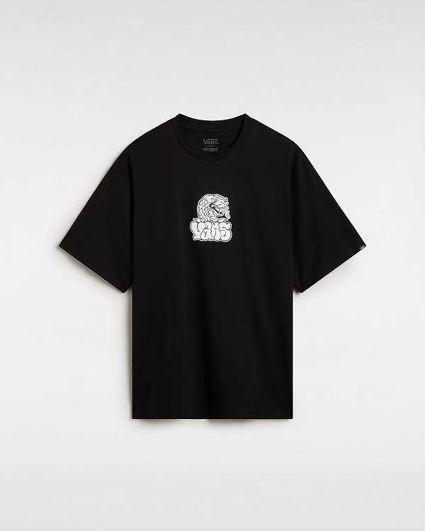 Black Men Vans Rattler T Shirts Canada | VN6587309