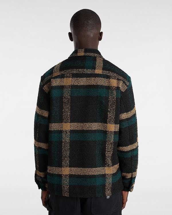 Black Men Vans Raywood Shacket T Shirts Canada | VN3760891