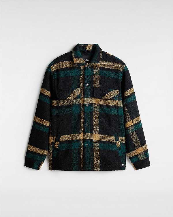 Black Men Vans Raywood Shacket T Shirts Canada | VN3760891