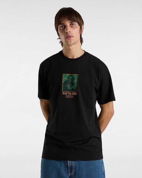 Black Men Vans Read the Room T Shirts Canada | VN9503246