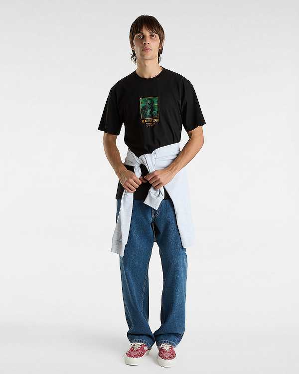 Black Men Vans Read the Room T Shirts Canada | VN9503246