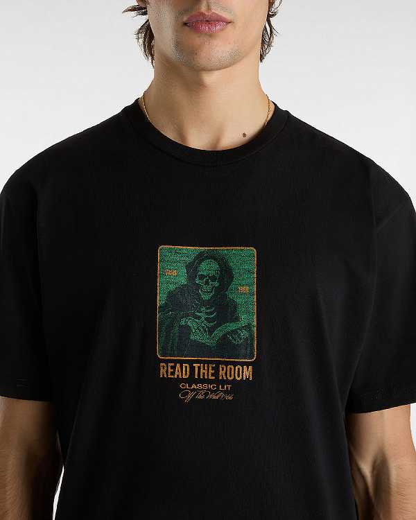 Black Men Vans Read the Room T Shirts Canada | VN9503246