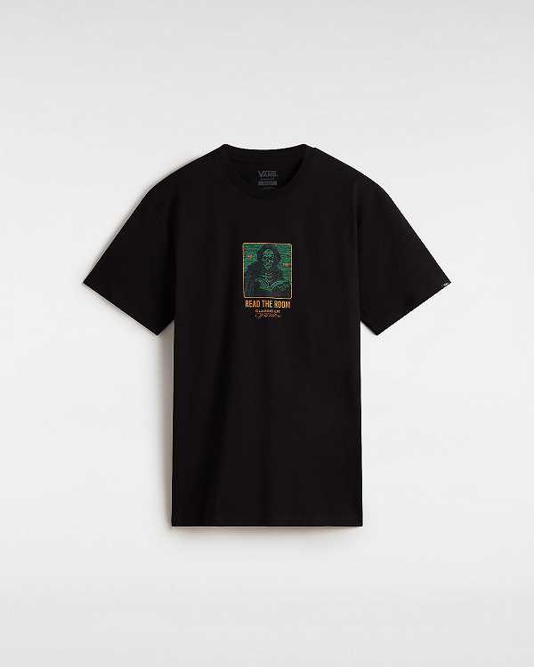 Black Men Vans Read the Room T Shirts Canada | VN9503246