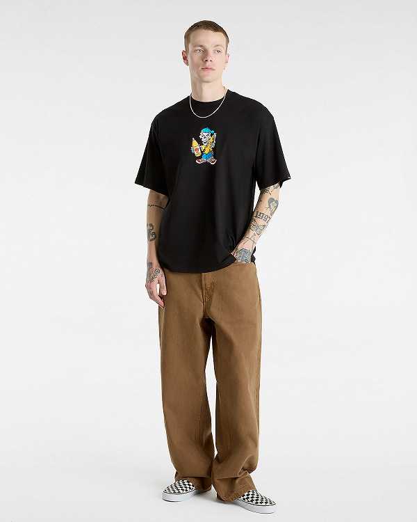 Black Men Vans Reggie T Shirts Canada | VN4521967