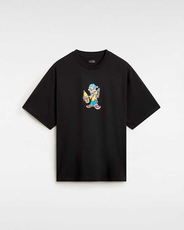 Black Men Vans Reggie T Shirts Canada | VN4521967