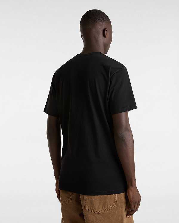 Black Men Vans Sakomo T Shirts Canada | VN8046519