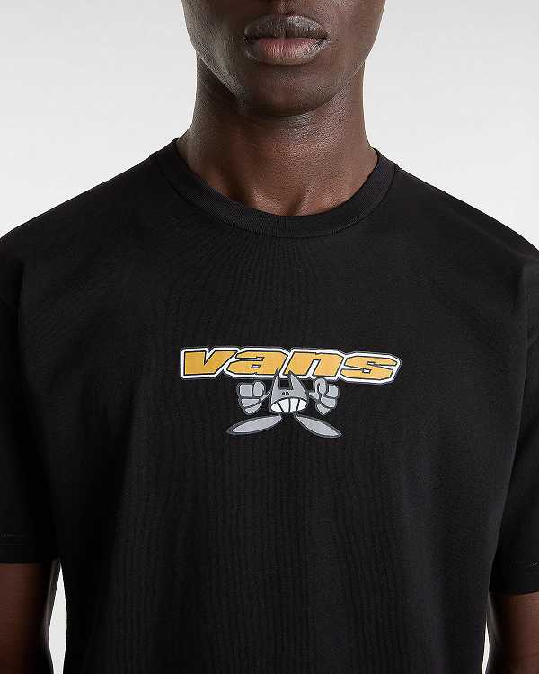 Black Men Vans Sakomo T Shirts Canada | VN8046519