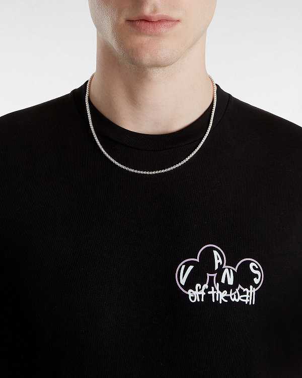 Black Men Vans Scuttle T Shirts Canada | VN8975301