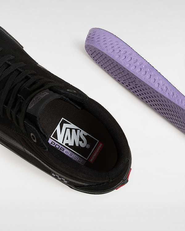 Black Men Vans Sk8-Hi Skate Shoes Canada | VN9510437
